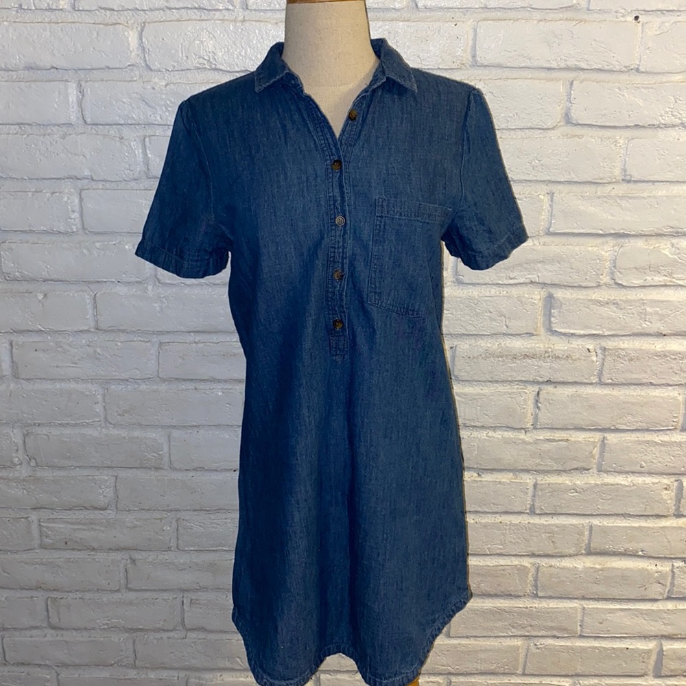 Forever 21 Women Blue Jean Dress